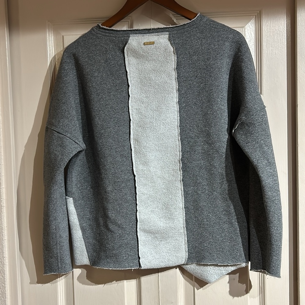 Alala Gray Color Block Asymmetrical Sweatshirt - image 3